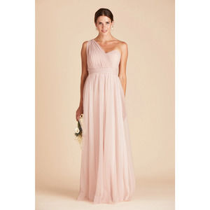 NWT Birdy Grey Christina Convertible Maxi Dress Sweetheart Tulle Blush Pink M